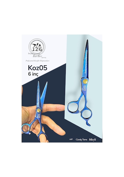 Koz05 6 İnç Profesyonel Saç Kesim Makası