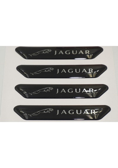 Jaguar Logo Kapı Kenarı Koruma Metalize Damla Desen 3M Band