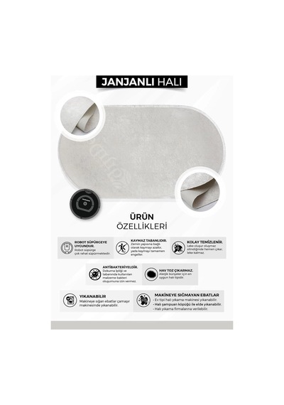 Dijidekor Halı Krem Cool Janjanlı Yıkanabilir Kaymaz Kesme Ince Yolluk Kilim Salon Halısı Modelleri, Janjanlı-krem- Çok Renkli