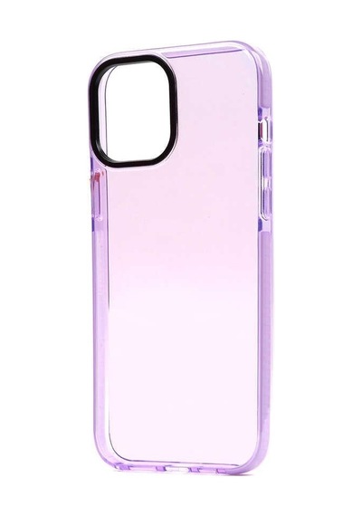Apple Uyumlu iPhone 12 Pro Max Kılıf Şeffaf Soft Kenar Tırtıklı Tasarım Silikon Siyah