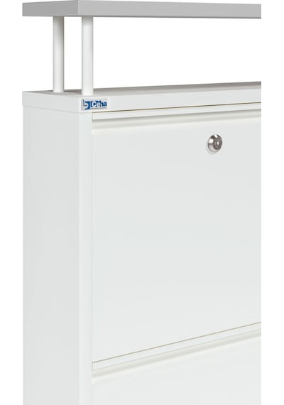 Ceha Kilitli Tablalı 4'lü Metal Ayakkabılık - Beyaz K.AYK-2.4/G/P 9010/KL Ceha Kilitli Tablalı 4'lü Metal Ayakkabılık - Beyaz K.AYK-2.4/G/P 9010/KL