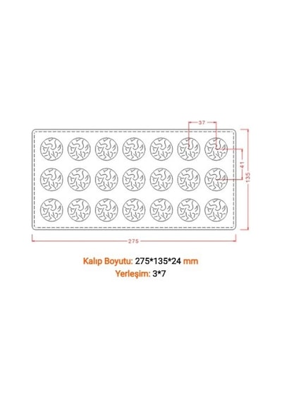 Hobs Pasta Madlen Kod 50 Çikolata Kalıbı Diğer