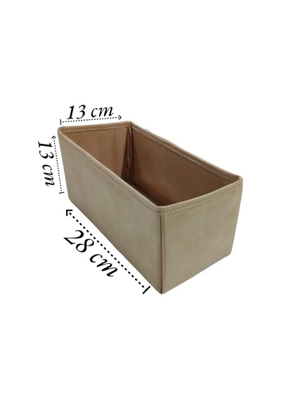 6'li Bej Çekmece İçi Düzenleyici Organizer Set - Çok Amaçlı Dolap İçi Kutu Seti Diğer