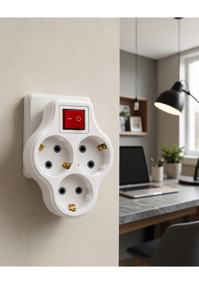 Kablosuz 3 Çıkışlı Duvar Priz Çoğaltıcı Uczzdlyn3luanahtarlıgolyat-3 Diğer
