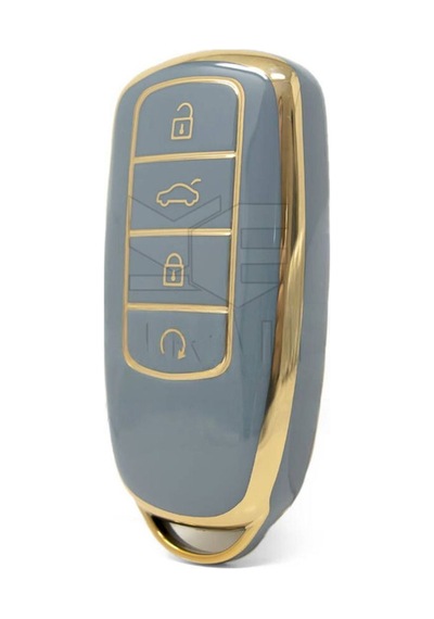 Gma Keys Lüx Chery Tiggo 8 Pro Omoda 5 Tiggo 7 Avantgarde Jaaeco Nano Anahtar Kılıfı Gri Gold Renk