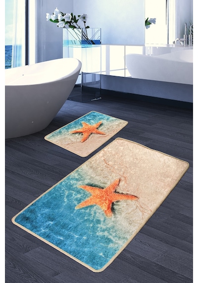 Stella Djt 2 Lı Set Banyo Halısı Çok Renkli