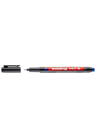 Edding 147s Asetat Kalemi 0.3 MM 4'Lü Mavi
