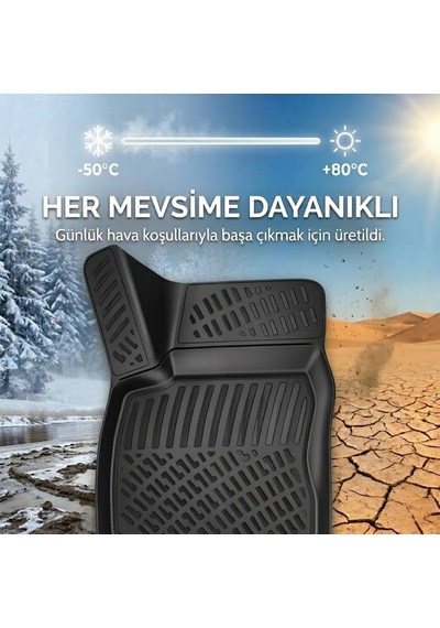Togg İçin Uyumlu T10f 3d Paspas - Siyah 2025 Ve Sonrası