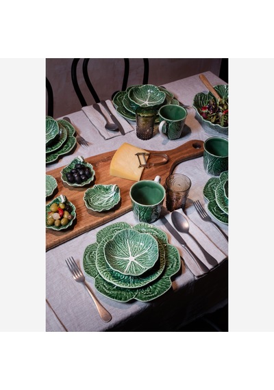 Yeşil Seramik Yemek Tabağı 26,5 Cm