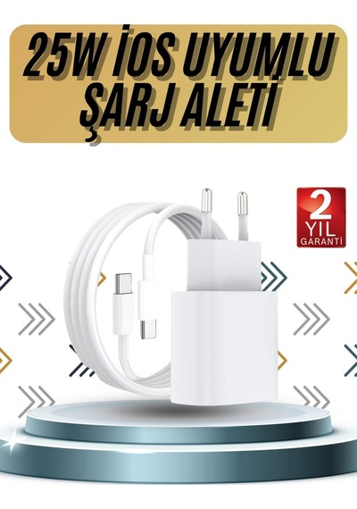 15/pro/pro Max 20w Uyumlu Hızlı Şarj Aleti Adaptörlü Yaz