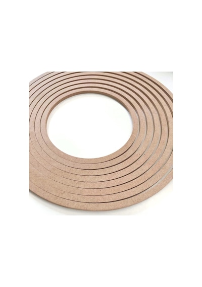 8'li Ham Mdf, 8mm Kalınlık, 30 Cm Kasnak, Boyanabilir Vidasız Kasnak, Makrome Halkası, Düş Kapanı