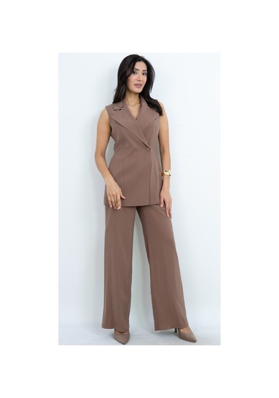 Dorne Moda Özel Koleksiyon Kemer Detaylı Kruvaze Yaka Takım - Düğün - Mezuniyet - Ofis Şıklığı Kahverengi Kahverengi Dorne Moda Özel Koleksiyon Kemer Detaylı Kruvaze Yaka Takım - Düğün - Mezuniyet - Ofis Şıklığı Kahverengi Kahverengi