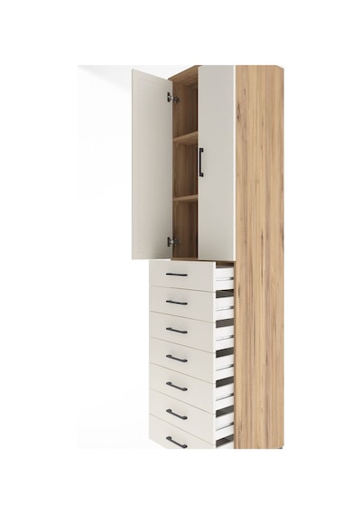 Hyperion Dolap 3 Raflı 7 Çekmeceli 2 Kapaklı 60x44x243 Çam-ay... Çam Hyperion Dolap 3 Raflı 7 Çekmeceli 2 Kapaklı 60x44x243 Çam-ay... Çam