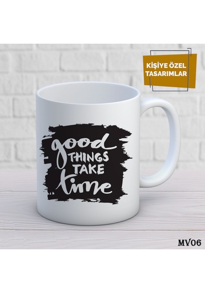 Kişiye Özel Kupa Motivasyon İsimli & Fotoğraflı Premium Hediye Bardak Relax Beyaz