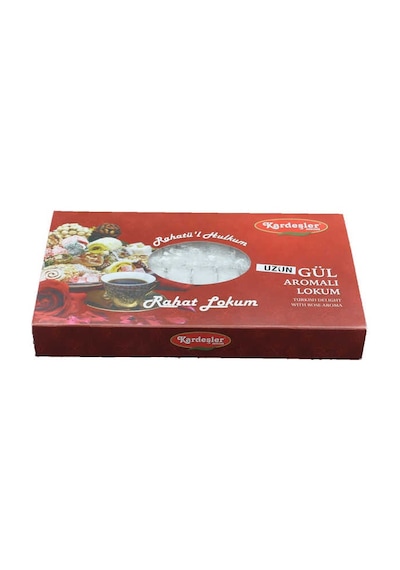 Kardeşler Gül Aromalı Uzun Hediyelik Lokum 700 G x 6 Adet
