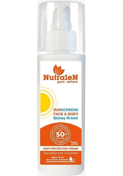 Nutralen Pure Nature SPF 50+ Yüz ve Vücut İçin Koruyucu Güneş Kremi 100 ML
