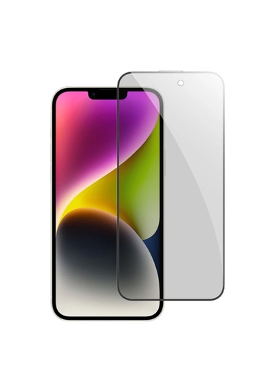 Ally Apple iPhone Uyumlu - 14 Privacy Hayalet Full Koruma Tempered Cam Ekran Koruyucu- 5775