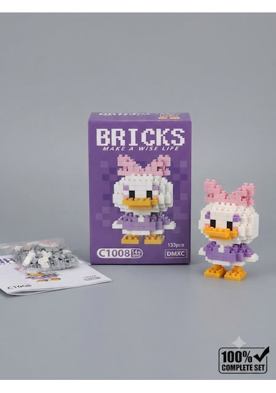 Bricks Koleksiyonluk Figür - Sevgiliye Hediye Donald Duck Ve Daisy Duck