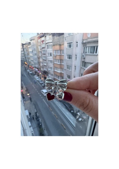 Kiraz Vişne Fiyonk Detaylı Ayarlanabilir Gotik Kadın Yüzük Renkli
