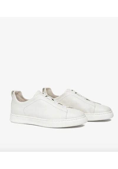 Greyder 18952 6y Kirli Beyaz Hakiki Deri Erkek Sneaker Spor Ayakkabı Beyaz