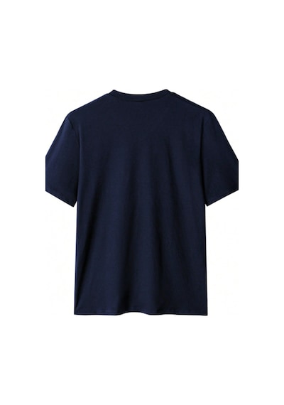 Tarz Cool Erkek Pamuk V Yaka Slim Fit Dar Kesim Tişört Lacivert XL