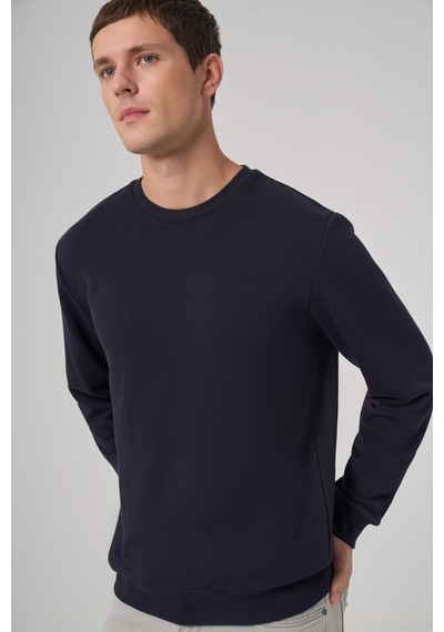 Morven Erkek Lacivert Basic Bisiklet Yaka Sweatshirt 26ks063001200 Lacivert