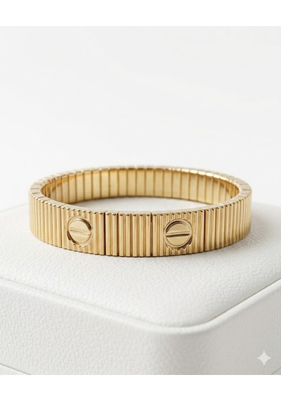 Unisex Limitsiz Aşk Detay Esnek Model Bileklik Gold