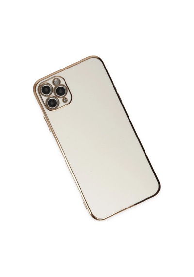 Apple Uyumlu iPhone 11 Pro Max Kılıf Volet Silikon - Beyaz Çok Renkli