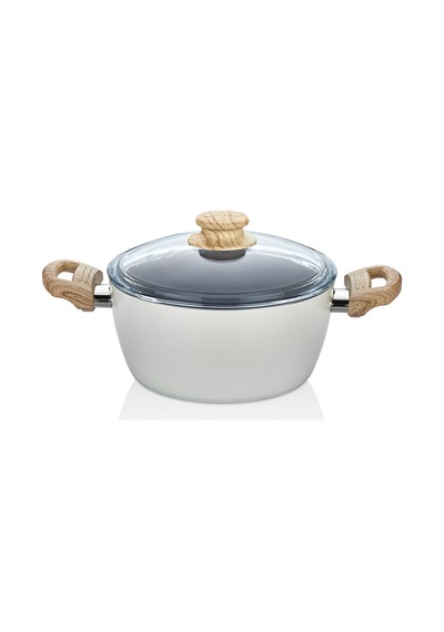 Naturel Wood Tencere 24 Cm Ekru - 732332439 Ekru