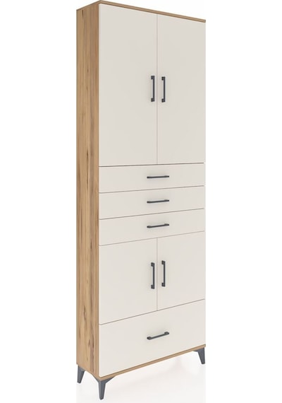 Arges Dolap 5 Raflı 4 Çekmeceli 4 Kapaklı 88x30x243 Çam-aytaşı Antrasit Arges Dolap 5 Raflı 4 Çekmeceli 4 Kapaklı 88x30x243 Çam-aytaşı Antrasit