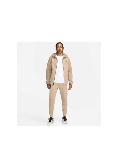 Nike Sportswear Tech Fleece Windrunner Tam Boy Fermuarlı Erkek Kapüşonlu Sweatshirt Fb7921-247 Altın
