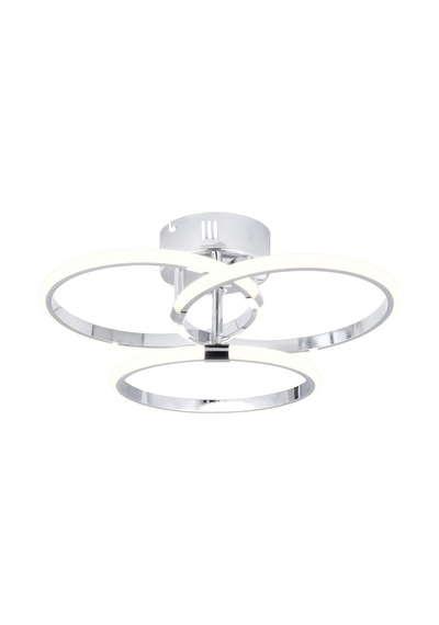 Pl 07 3 Model Krom 3 Renkli Salon Ve Oturma Odası İçin İdeal Alüminyum Avize, 40x15 Krom