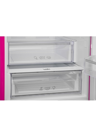 Vestel RETRO NFK37011 330 L No-Frost Buzdolabı Pembe