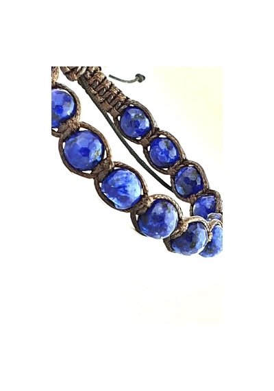 Lapis Taşlı Şambala El İşi Bileklik Gümüş 08078964