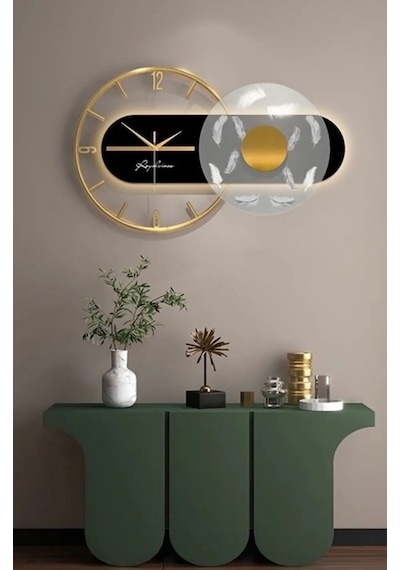 MetaQuartz Aksesuar Renessa Exclusive Quartz Mekanizmalı Özel Seri Dekoratif Meta Gold - Lacivert