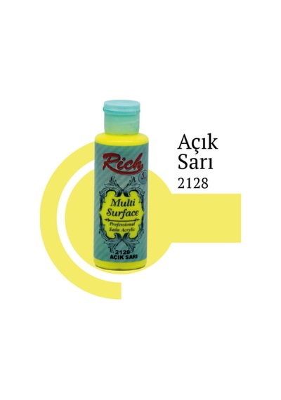 Açık Sarı Her Yüzeye Uygun Akrilik Boya 130 Cc 2128 Diğer