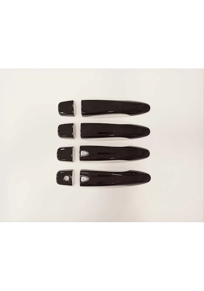 Qashqaı 2014-2020 Içın Uyumlu Kapı Kolu Kaplama - Pıano Black Smart Key