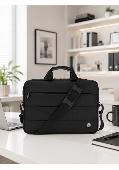 Plm Canyoncase 13 İnç Laptop Dizüstü Bilgisayar Evrak Çanta-siyah