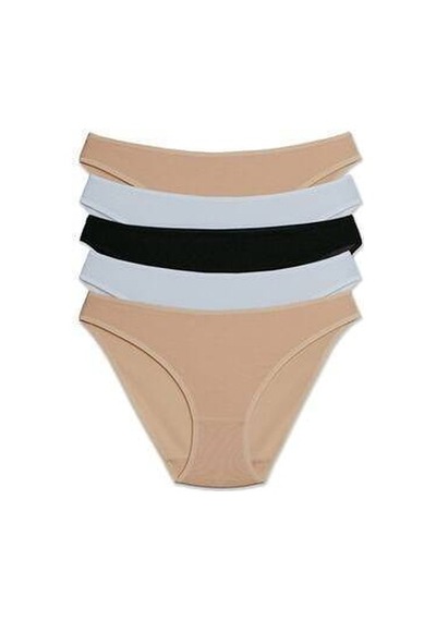 Pierre Cardin Kadın Pamuklu High Leg Brief 5'li Külot Çok Renkli Pierre Cardin Kadın Pamuklu High Leg Brief 5'li Külot Çok Renkli