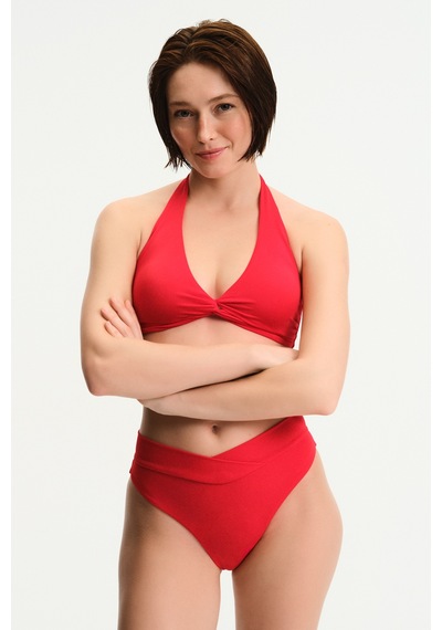 Penti Kırmızı New Üçgen Twist Bikini Üstü