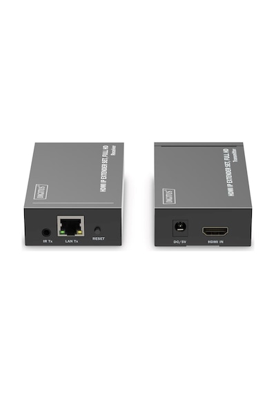 Digitus Hdmı Ip Görüntü Aktarıcı Extender Seti 120 M, 1080p 60hz, Cat6/7/8, Ds-55517