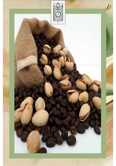 Pistachio Bean Coffee 200g, Antep Fıstığı Aromalı Çekirdek Kahve Çekirdek Kahve