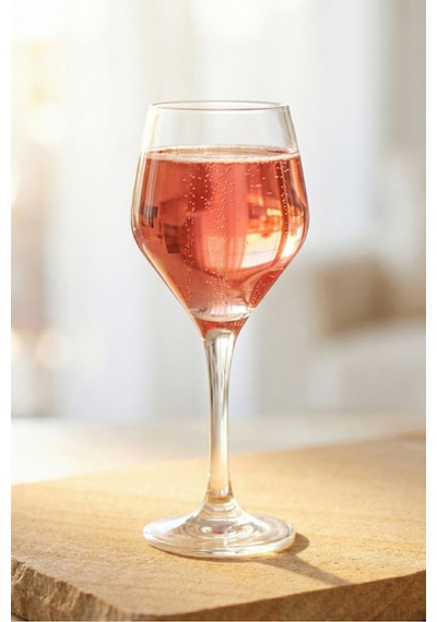 Lav Ella Cam Goblet 6'lı 330 ml Ayaklı (Şarap Kadehi , Kokteyl Bardağı)
