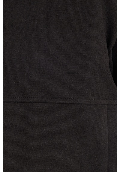 Tudors Erkek Slim Fit Dar Kesim Çift Cepli Çıtçıt Kapamalı Siyah Mont-46275 Siyah