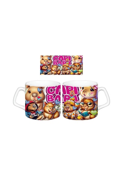 Capibara Kupa Bardak Tek Adet 099 Çok Renkli