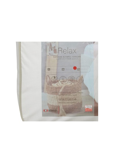 Relax Düz Polyester Yorgan, Beyaz, King Size Çok Renkli