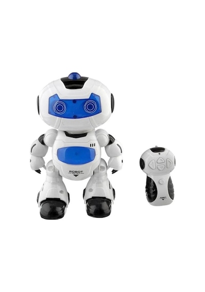 Uzaktan Kumandalı 7 Fonksiyonlu Işıklı Sesli Müzikli 360 Derece Dönebilen Eğlenceli Oyuncak Robot