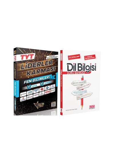 Liderler Karması Tyt Fen Bilimleri 12 Yayın 12 Deneme Ve Akm Dil Bilgisi Soru Bankası Seti 2 Kitap