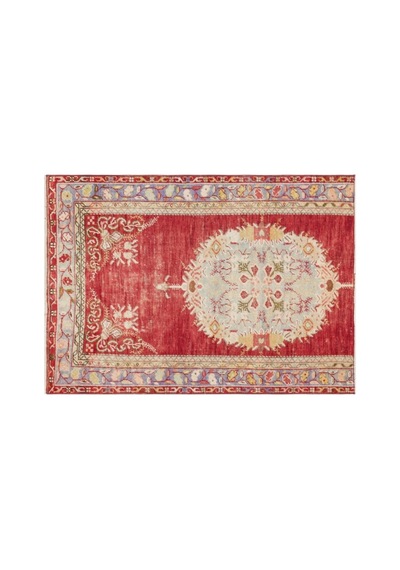 El Dokuması Vintage Yün-pamuk Muhtelif Halı 35370 100 X 137 Cm Çok Renkli