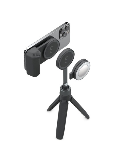 Kit - Snapgrip Snaplight Snappod Ve Taşıma Çantası Içerir - Manyetik Montaj Her Telefona Takılır Gece Yarısı Diğer